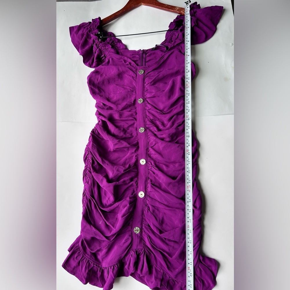 Zara Vibrant Purple Mini Dress - Picture 6 of 11